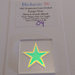 CBS Dichroic Technicolor Star Dichro Large size , Thin Clear Oceanside Compatible System 96 Coatings by Sandberg Oceanside Compatible™ System 96® Fusible Glass Coe 96 Happy Glass Art Supply www.HappyGlassArtSupply.com