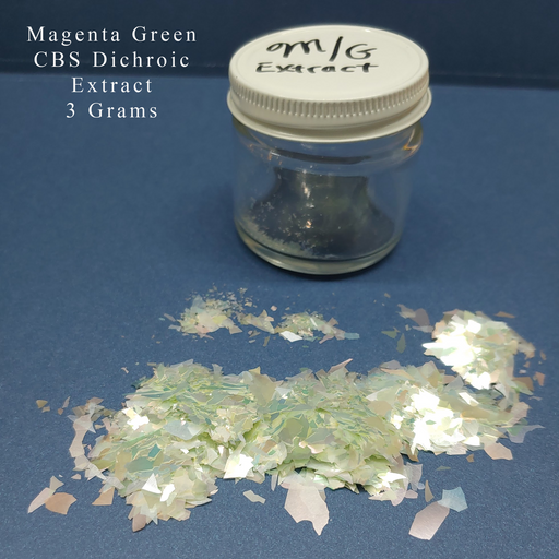 Magenta Green CBS Dichroic Extract for all Coe of glass fusion Happy Glass Art Supply www.happyglassartsupply.com  
