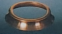 #1 Kit   2-1/4 Inch Lamp Cap Ring Stained Glass - For The Miniature Lamp Happy Glass Art Supply www.HappyGlassArtSupply.com