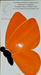 Multi-Piece Butterfly Orange Wispy Semi-Translucent Water Jet PreCut System 96® Oceanside Compatible™ Waterjet Cut Fusible Glass Shape Happy Glass Art Supply www.HappyGlassArtSupply.com