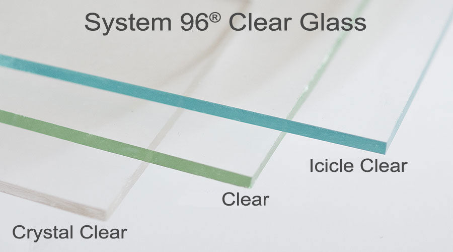 Icicle Clear Transparent Clear Ice System96 Medium Glass Frit Oceanside Compatible at www.happyglassartsupply.com Happy Glass Art Supply