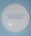 Circle 3" White Opalescent Water Jet PreCut System 96® Oceanside Compatible Waterjet Cut Fusible Glass Shape  Happy Glass Art Supply www.HappyGlassArtSupply.com