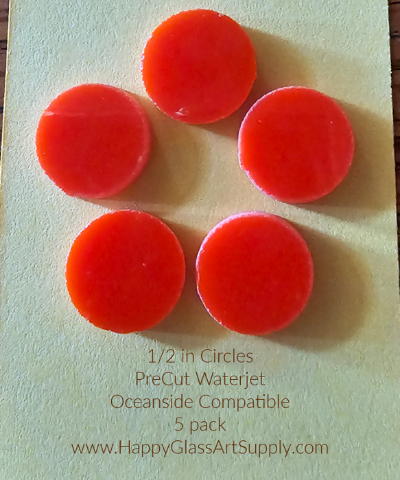 Circle 1/2" Orange Opal PreCut System 96® (5 Pack)