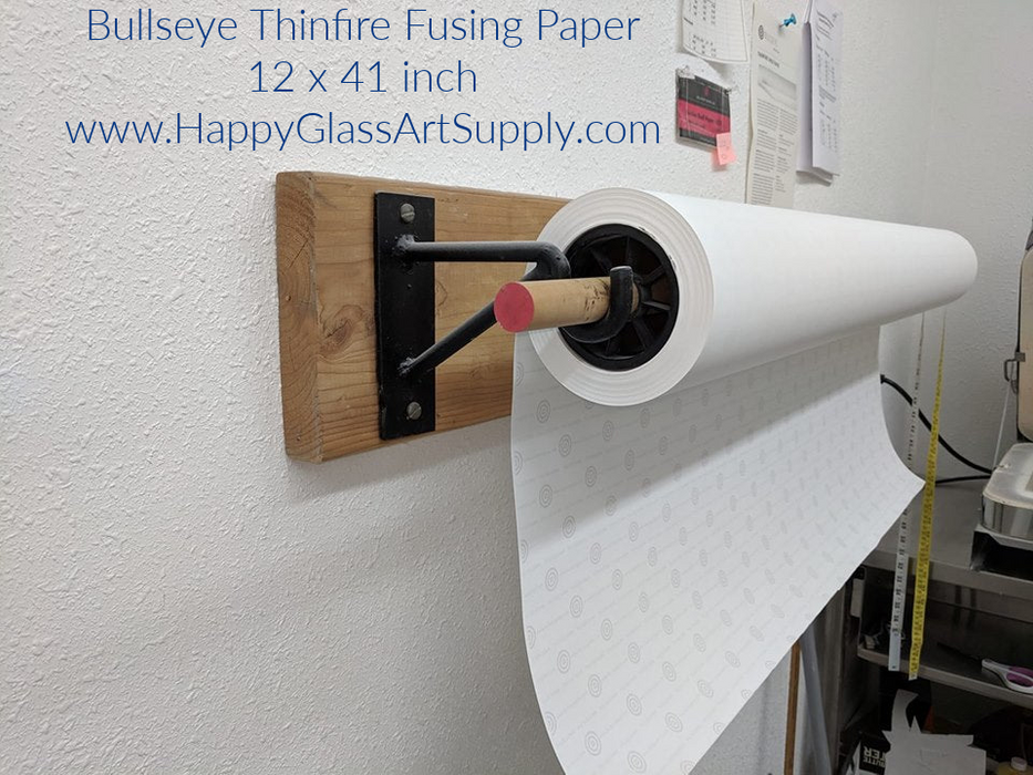 Fusing Shelf Paper - Bullseye ThinFire fusing shelf paper 12" high x 41" long at Happy Glass Art Supply www.HappyGlassArtSupply.com