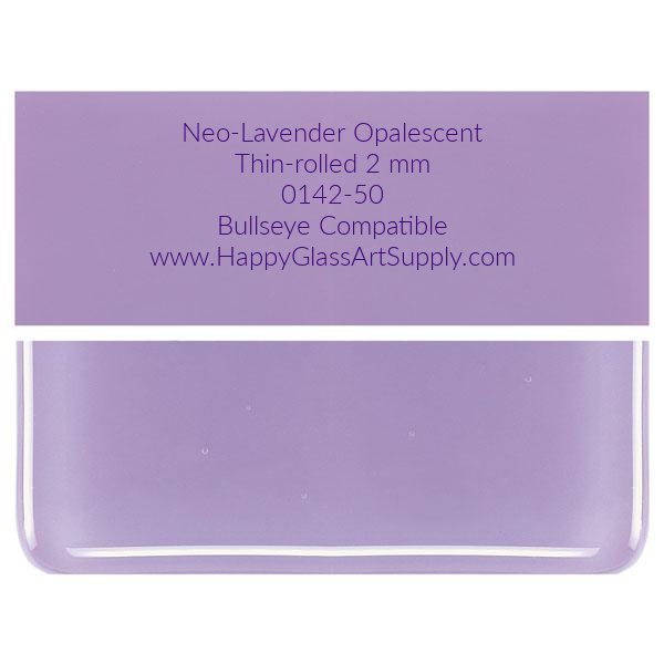0142-50 000142-0050 Neo-Lavender Opalescent, Thin-rolled, 2 mm, Fusible Coe 90 Bullseye Compatible Sheet Glass at www.happyglassartsupply.com Happy Glass Art Supply