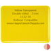 Yellow Transparent Double-rolled  - 3 mm 1120-30 Bullseye Compatible www.HappyGlassArtSupply.com