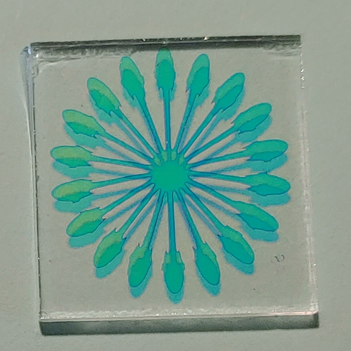 CBS Dichroic Pinwheel Laser Etched Large on Thin Clear Oceanside Compatible™ System 96® Lasered Dichroic Coe96 Coe 96 Happy Glass Art Supply www.HappyGlassArtSupply.com 39