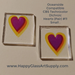 CBS Dichroic Technicolor Heart ( Small size ), Thin Clear Oceanside Compatible™ System 96® Fusible Glass Coe96 Coe 96 Happy Glass Art Supply www.HappyGlassArtSupply.com 11