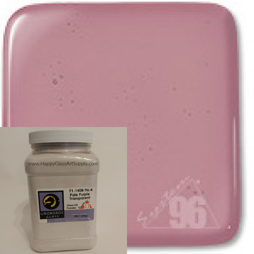 F1-1408-96 Pale Purple Transparent Glass Powder Frit System96 Oceanside Compatible Fusible Glass 4lb Coe 96 System 96 Happy Glass Art Supply www.HappyGlassArtSupply.com