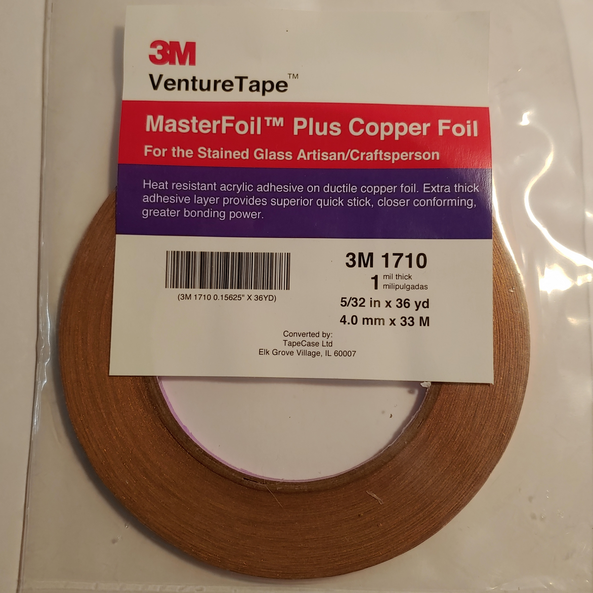 Advance Tapes AT526 CONDUCTIVE COPPER TAPE 25mmx33m Thermosetting Acrylic
