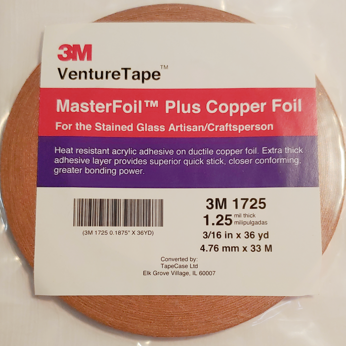 New Venture Regular Copper Tape 1/4 Stained Glass Foil