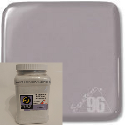 F1-1808-96 Pale Gray Transparent Glass Powder Frit System96 Oceanside Compatible Fusible Glass 4lb Coe 96 System 96 Happy Glass Art Supply www.HappyGlassArtSupply.com