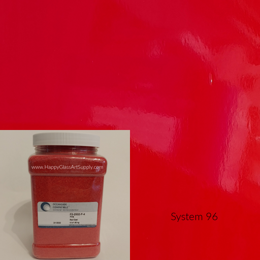 F2-2502-96 Red Opal Fine Glass Frit System96 Oceanside Compatible Fusible Glass 4lb Coe 96 System 96 Happy Glass Art Supply www.HappyGlassArtSupply.com