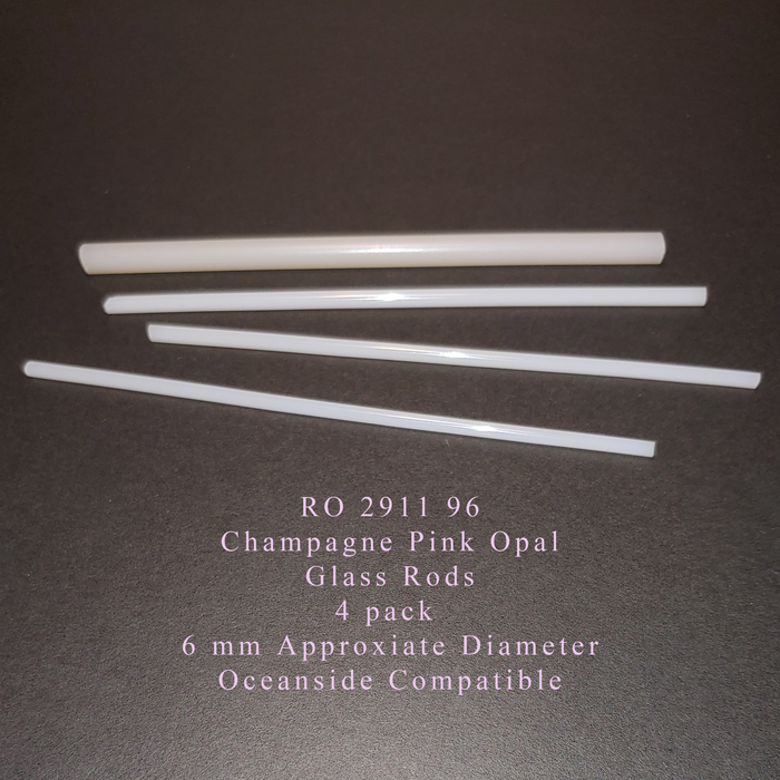 Champagne Pink Opal RO-2911-96 Glass Rods Coe96 Oceanside Compatible™ System 96® Glass Fusion Glass Fusing Warm Glass Opalized Opalescent Glass Rods for Beadwork Bead Making Mosaic dots Happy Glass Art Supply www.happyglassartsupply.com