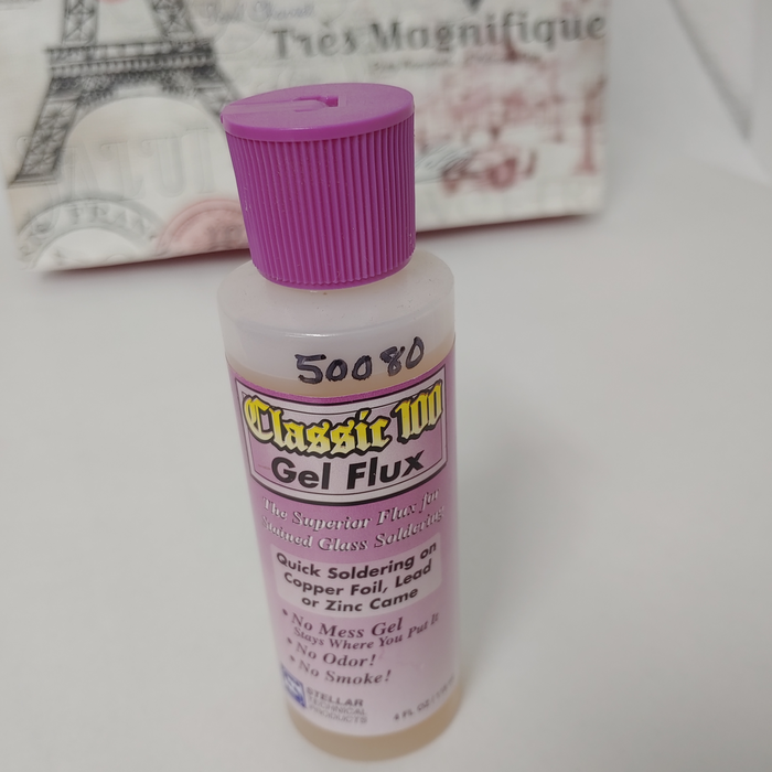 Classic 100 Gel Flux - 4 oz for stained glass soldering at happy glass art supply www.happyglassartsupply.com