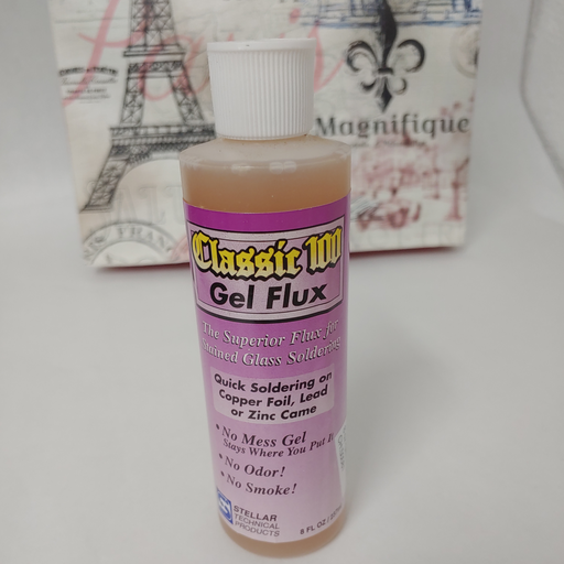 Classic 100 Gel Flux - 8 oz for stained glass soldering at happy glass art supply www.happyglassartsupply.com
