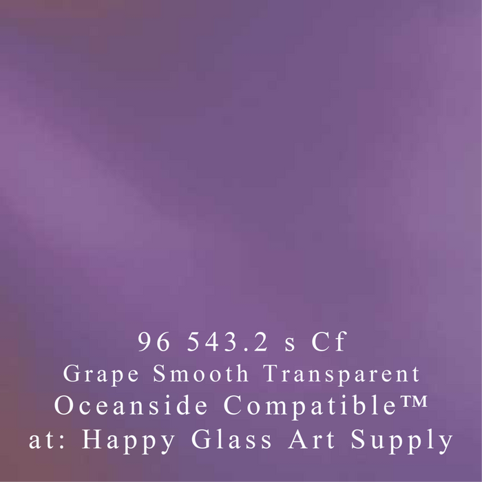 Grape Transparent System96 Oceanside Compatible™ Coe96 Fusible Glass Fine Frit Happy Glass Art Supply www.happyglassartsupply.com
