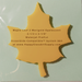 Maple Leaf Marigold Opal PreCut System 96® System 96® Oceanside Compatible™ Waterjet Cut Fusible Glass Shape Happy Glass Art Supply www.happyglassartsupply.com