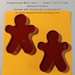 Gingerbread Man Small Water Jet PreCut System 96® Oceanside Compatible™ Waterjet Cut Fusible Glass Shape Happy Glass Art Supply www.HappyGlassArtSupply.com