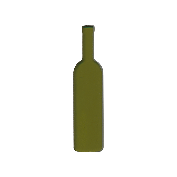 Wine Bottle Green Translucent PreCut System 96® System 96® Oceanside Compatible™ Waterjet Cut Fusible Glass Shape Happy Glass Art Supply www.happyglassartsupply.com