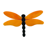 Dragonfly Large Orange Wings PreCut System 96® Happy Glass Art Supply www.happyglassartsupply.com