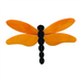 Dragonfly Large Orange Wings PreCut System 96® Happy Glass Art Supply www.happyglassartsupply.com
