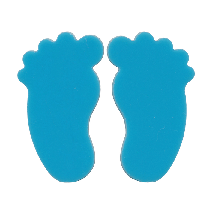 Baby Feet (Pair) Blue Opal PreCut System 96® System 96® Oceanside Compatible™ Waterjet Cut Fusible Glass Shape Happy Glass Art Supply www.happyglassartsupply.com