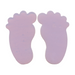 Baby Feet (Pair) Pink Opal PreCut System 96® System 96® Oceanside Compatible™ Waterjet Cut Fusible Glass Shape Happy Glass Art Supply www.happyglassartsupply.com