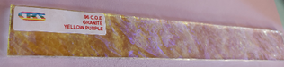 CBS Dichroic Yellow Purple on Clear Granite Oceanside Compatible™ System 96 ® Coatings by Sandberg Happy Glass Art Supply www.happyglassartsupply.com