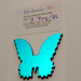 CBS Dichroic PreCut Shape Beautiful Butterfly from the Beautiful Butterflies Pack Dichro Small size on Thin Black Oceanside Compatible System 96 Coatings by Sandberg Oceanside Compatible™ System 96® Fusible Glass Coe 96 Happy Glass Art 