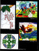 Aanraku Eclectic Volume 10 26 Eclectic Glass Art Designs ready to be enlarged with size / enlargement notation Color photos for color inspirations My favorites in this pattern book are Tranquility that has Swans as the focal point and Erin's Eagle A terrific Glass Artist Gift Present Happy Glass Art Supply www.happyglassartsupply.com