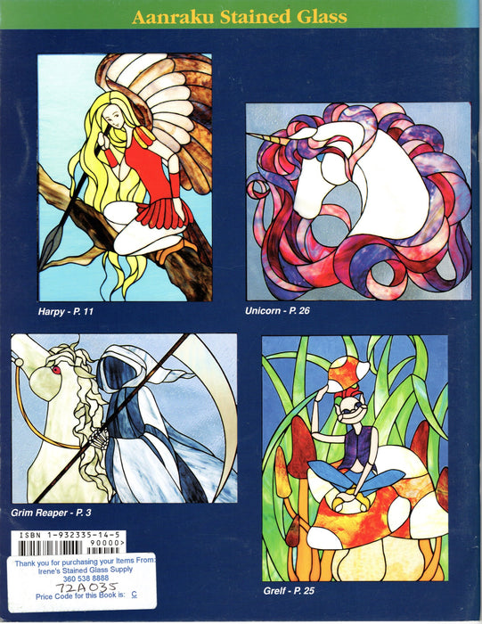 Aanraku Glass Studios - Light and Dark Fantasy I Glass Art Pattern Book