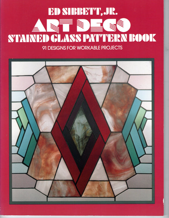 Art Deco Glass Art Stained Glass Pattern Book by Ed Sibbett, JR. Happy Glass Art Supply www.happyglassartsupply.com