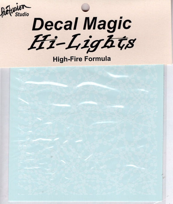 ProFusion Studio Decal Magic High-Fire White Enamel Fusing Decal Sheet: White Lines and Dots The Profusion Decal Magic can be used on Coe90, Coe96, Wine Bottle, Other Glass Bottles, Float Glass, Tiles and so much more. A terrific Glass Artist Gift Present Happy Glass Art Supply www.happyglassartsupply.com