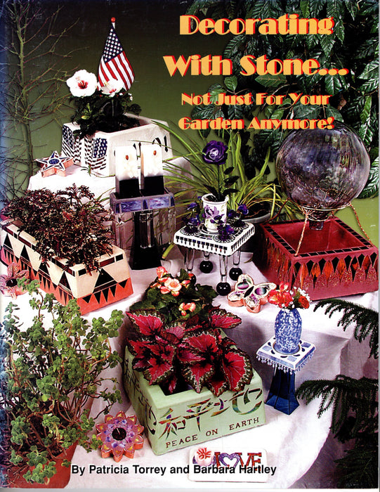 Decorating with Stone, Mosaic Glass Art Pattern Book Instructional