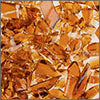 Medium Amber Transparent System96 Oceanside Compatible™ Coe96 Fusible Glass Coarse Frit Happy Glass Art Supply www.happyglassartsupply.com