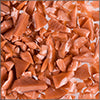 Terra Cotta Opal System96 Coarse Frit fusible glass frit Oceanside Compatible System96 Coe96 at www.happyglassartsupply.com