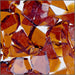 Medium Amber Transparent System96 Oceanside Compatible™ Coe96 Fusible Glass Mosaic Frit Happy Glass Art Supply www.happyglassartsupply.com