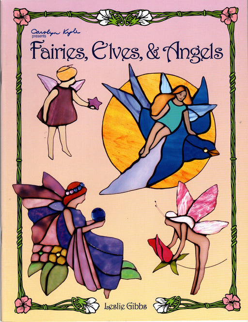 Fairies, Elves & Angels Glass Art Pattern Book by Leslie Gibbs Over 35 Whimsical Fairies, Angels, Elves and Cupids patterns, my favorite is the earth angel. A terrific Glass Artist Gift Present Happy Glass Art Supply www.happyglassartsupply.com