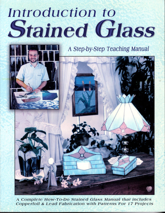 Introduction to Stained Glass, A step-by-step teaching manual by Randy Wardell & Judy Huffman A complete how-to-do stained glass manual including full-size patterns for 17 projects This is a must have for the new to mid ranged glass artist to have an easy time creating stained glass art And if you are a Stained Glass Teacher this would be one terrific book for you to have and use for guiding your students A terrific Glass Artist Gift Present Happy Glass Art Supply www.happyglassartsupply.com