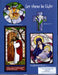 Let There Be Light Stained Glass Art Pattern Book by Carolyn Kyle Pictorial, symbols & abstract stained glass window designs base on the Life of Christ Inspirational photos of each design, pattern enlargement information, reinforcement information, Mosaics, Stained Glass Windows information, over 60 designs  A terrific photo on the cover that shows Ring Mottled glass use for Trees that really is breathtaking A terrific Glass Artist Gift Present Happy Glass Art Supply www.happyglassartsupply.com