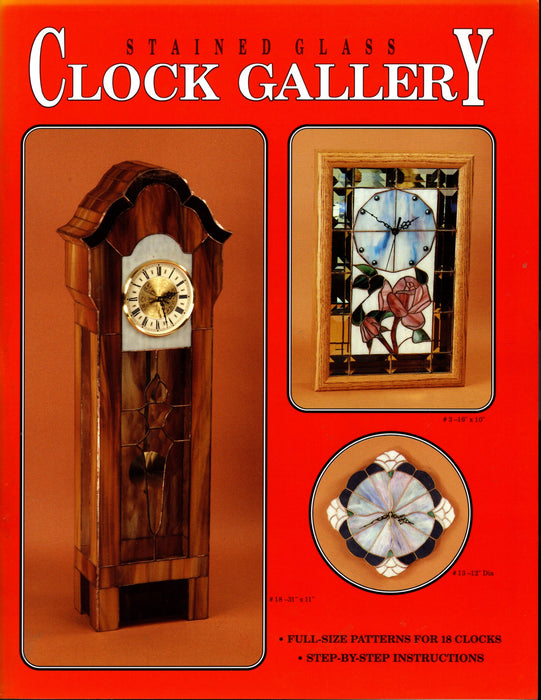 Stained Glass Clock Gallery Pattern Book Instructional