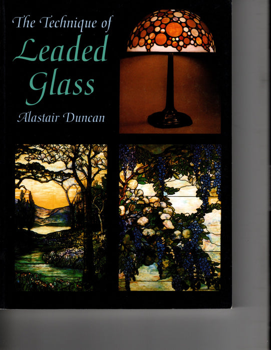 The Technique of Leaded Glass Instructional by Alastair Duncan This informative and imaginative well illustrated leaded glass art educational book is full of terrific guidance from start to finish by one of the world's greatest authorities on Tiffany glass.  Including 3-d applications that result in elegant lamps and stunning sculpture. Happy glass art supply www.happyglassartsupply.com