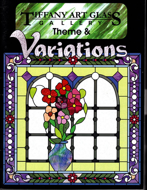 Tiffany Art Glass Gallery - Theme & Variations Timeless Windows Glass Art Pattern Book Over 30 design variations Theme and variations inspiration offers contemporary style patterns  The patterns can be used in glass art panel patterns creation and more Happy glass art supply www.happyglassartsupply.com