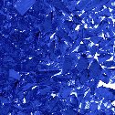 Dark Blue  / Cobalt Blue Transparent System96 Oceanside Compatible™ Coarse Frit Coe96 Happy Glass Art Supply www.happyglassartsupply.com