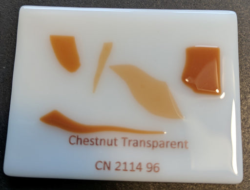 Chestnut Brown Transparent System96 Confetti Oceanside Compatible at www.happyglassartsupply.com