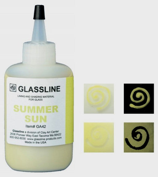 Summer Sun Glassline Fusing Paint Pen GA 42 at www.happyglassartsupply.com  Oceanside glass amazon aae delphi