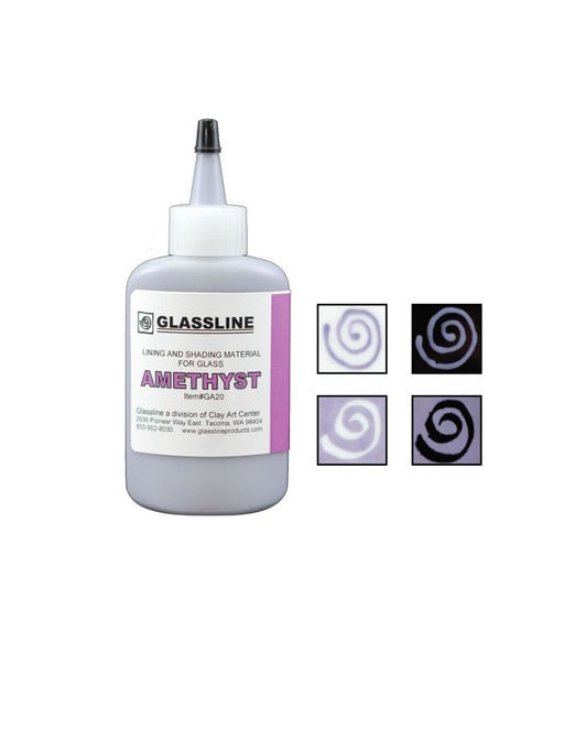 Amehyst Glassline Fusible Paint available at www.happyglassartsupply.com