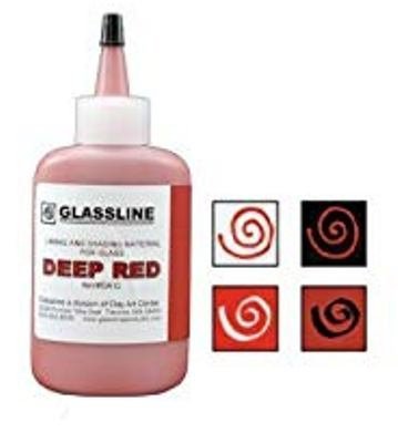 Deep Red - Glassline Fusing Paint Pen GA 32 at www.happyglassartsupply.com
