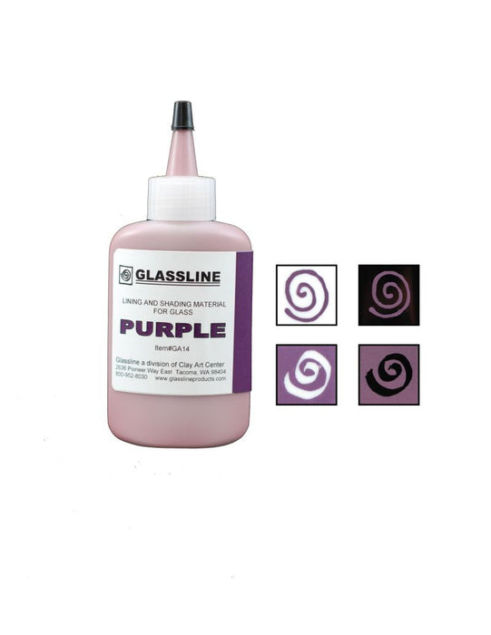 Purple Glassline Fusing Paint Pen GA 14 at www.happyglassartsupply.com